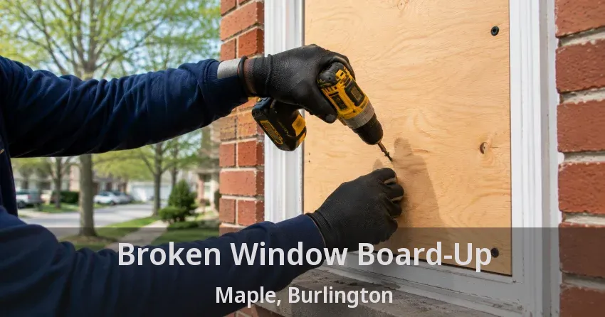 Broken Window Board-Up Maple, Burlington - ON