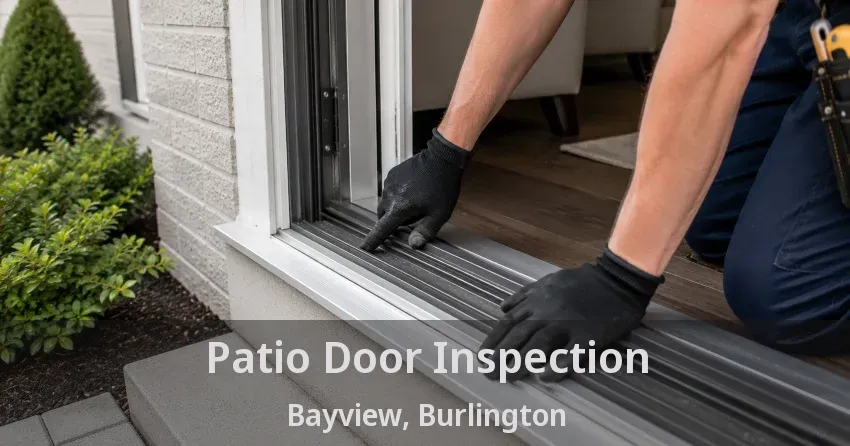 Patio Door Inspection Bayview, Burlington - ON