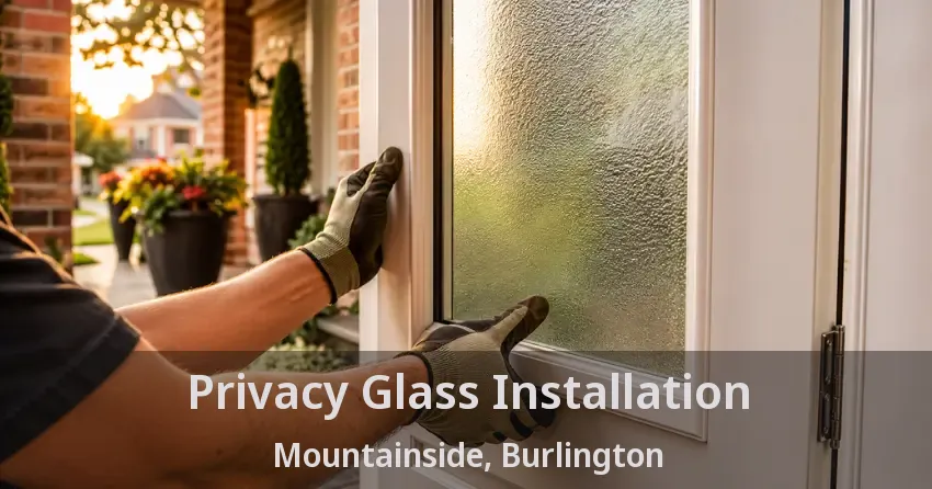 Privacy Glass Installation Mountainside, Burlington - ON