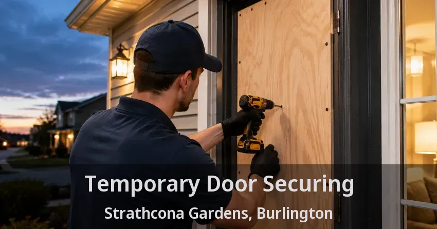 Temporary Door Securing Strathcona Gardens, Burlington - ON