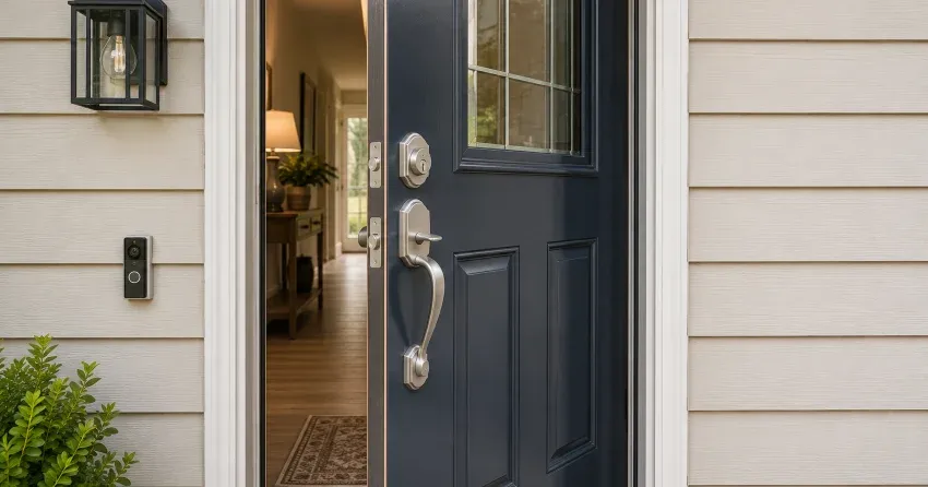 energy-efficient exterior door upgrade installation in Burlington